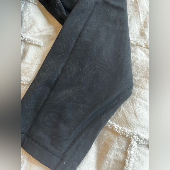 Lululemon wunder under crop - peacock pattern black - Picture 3 of 3